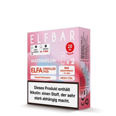 Elf Bar Elfa Pod 20mg - Watermelon (2 Stück Pro Packung)