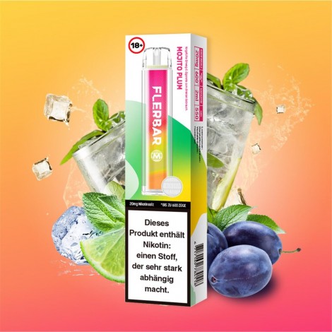 Flerbar M E-Shisha 600 - 20mg/ml - Mojito Plum