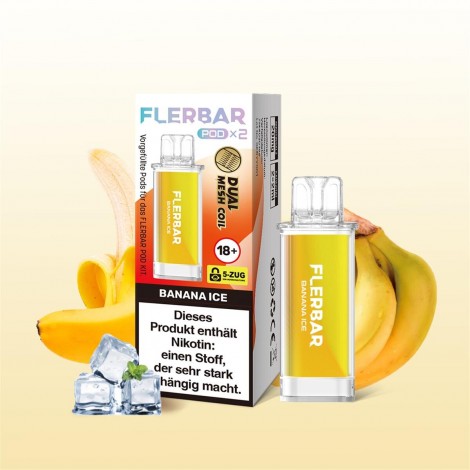 Flerbar Pod - Banana Ice 20mg (2x pro Packung)