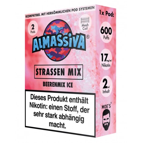 Al Massiva Pod (2er Pack) - Strassen Mix 17mg