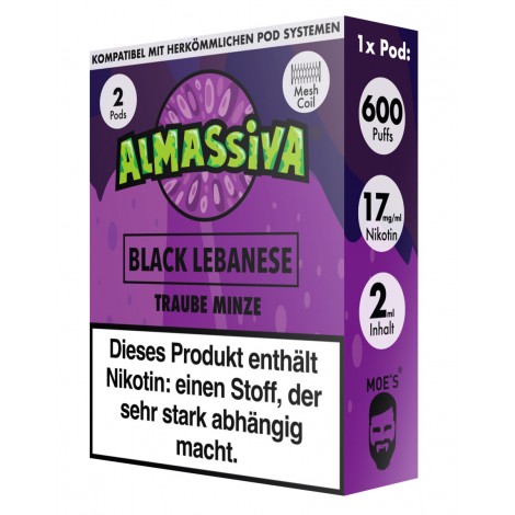 Al Massiva Pod (2er Pack) - Black Lebanese 17mg