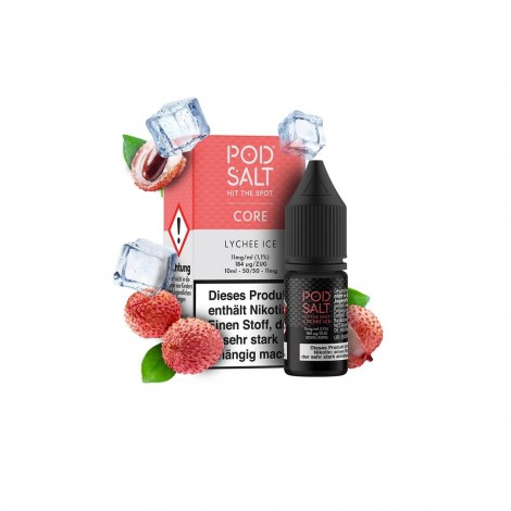 Pod Salt Core - Lychee Ice Nikotinsalz Liquid 10ml - 11mg/ml