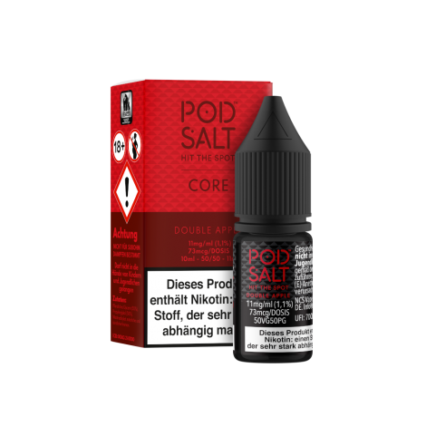 Pod Salt Core - Double Apple Nikotinsalz Liquid 10ml - 11mg/ml