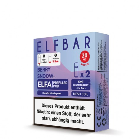 Elf Bar Elfa Pod 20mg - Berry Snoow (2 Stück Pro Packung)