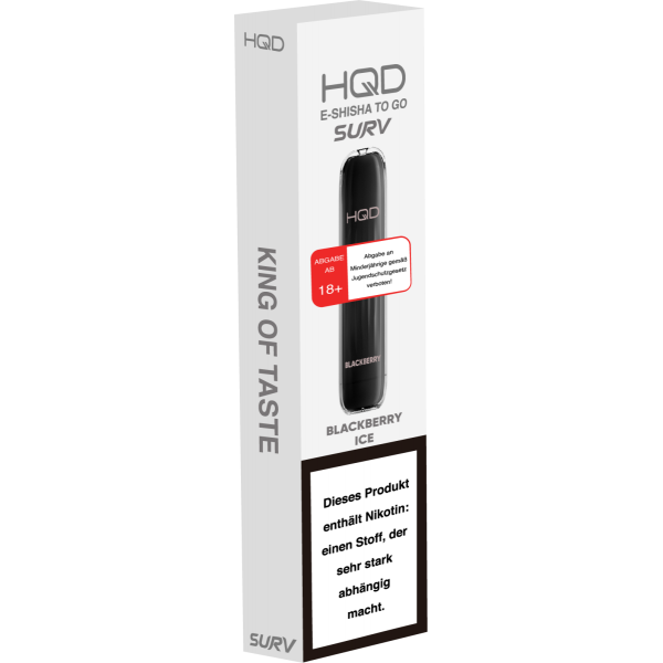 HQD Surv Vape  - 600 Blac...