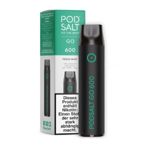 Pod Salt Go 600 Einweg E-Zigarette Fresh Mint 20mg