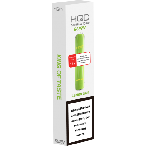 HQD Surv Vape  - 600 Lemon Lime 18mg