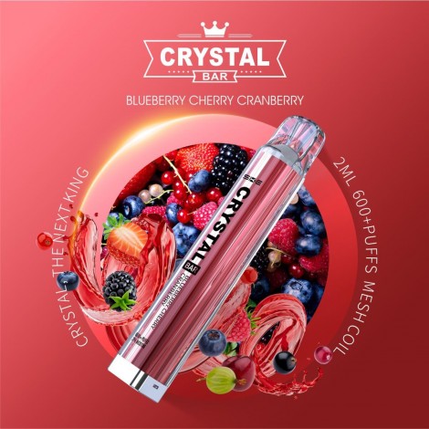 SKE Crystal Bar 600 - 2mg Blueberry Cherry Cranberry